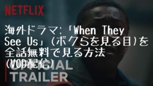 海外ドラマ:「When They See Us」(ボクらを見る目)を全話無料で見る方法(VOD配信)