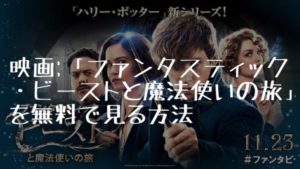 映画:「ファンタスティック・ビーストと魔法使いの旅」を無料で見る方法