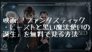 映画:「ファンタスティック・ビーストと黒い魔法使いの誕生」を無料で見る方法