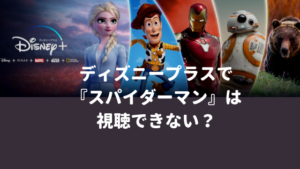 ディズニープラス（Disney Plus)で『スパイダーマン』は視聴できない？